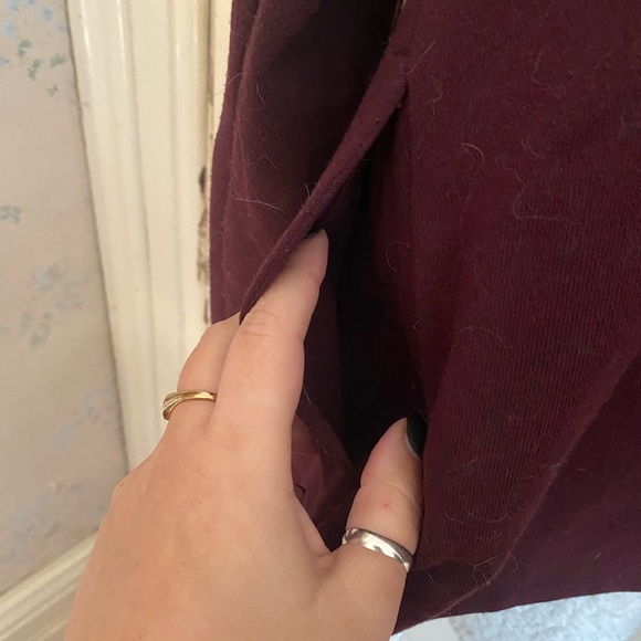 Sherpa cardigan - burgundy - Picture 7 of 7